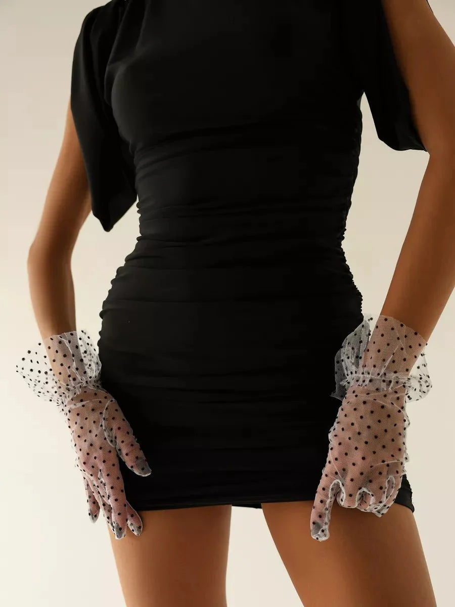 Gants en dentelle pour femme blanc en dentelle - Fawn Blanc