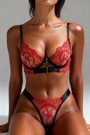 Ensemble lingerie deux pièces - KEELY Rouge - AFTR Underwear FR