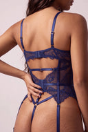 Five-piece lingerie set for women - Luna Navy Blue