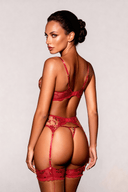 Ensemble lingerie pour femme quatre pièces - MIRAGE Rouge - AFTR Underwear FR