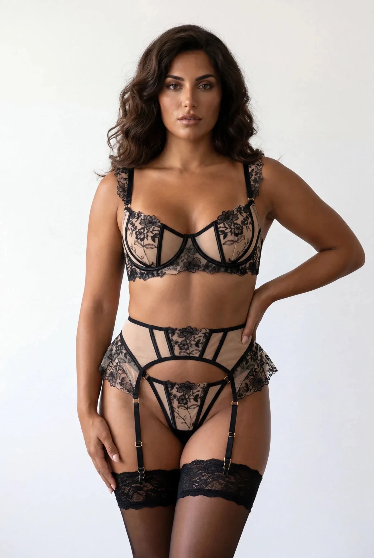 Four-piece lingerie set - Rita
