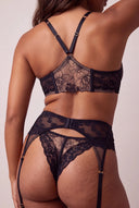 Three-piece lingerie set - Livia Black