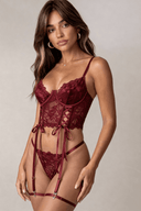 Ensemble lingerie trois pièces - Promise Bordeaux - AFTR Underwear FR