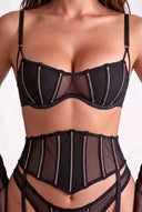 Ensemble lingerie trois pièces - Yara Noir