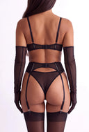 Ensemble lingerie trois pièces - Yara Noir