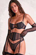 Ensemble lingerie trois pièces - Yara Noir