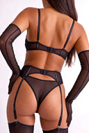 Ensemble lingerie trois pièces - Yara Noir