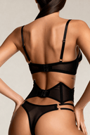 Ensemble trois pièces pailleté transparent - Lux Noir